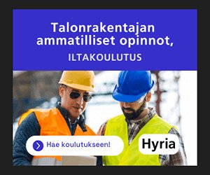 Koulutustarjonta: Talonrakentaja Hyria